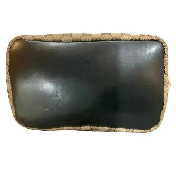 Authentic Gucci Vintage GG Canvas Bamboo Handle Hobo Bag - Picture 5 of 12